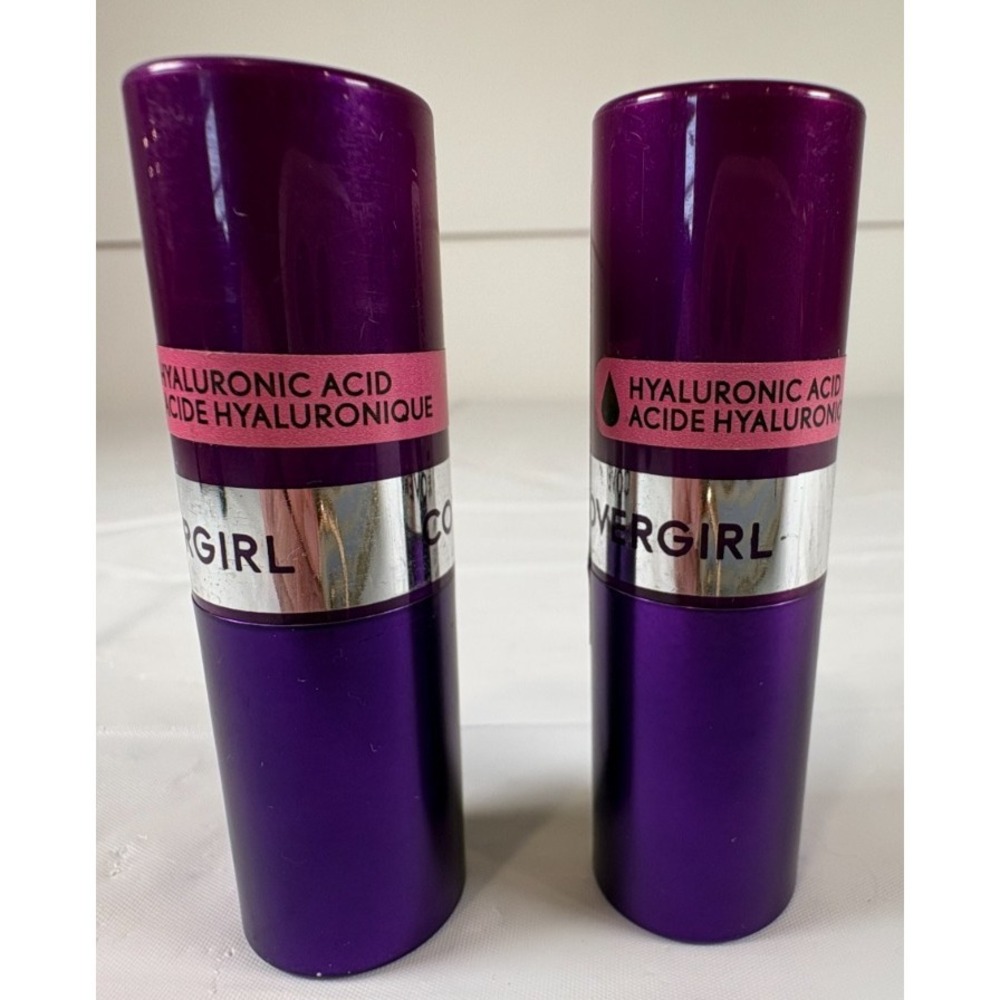 Lot of 2 CoverGirl Moisture Renew Core HyaluronicAcid Lipstick 230 Amazing Petal